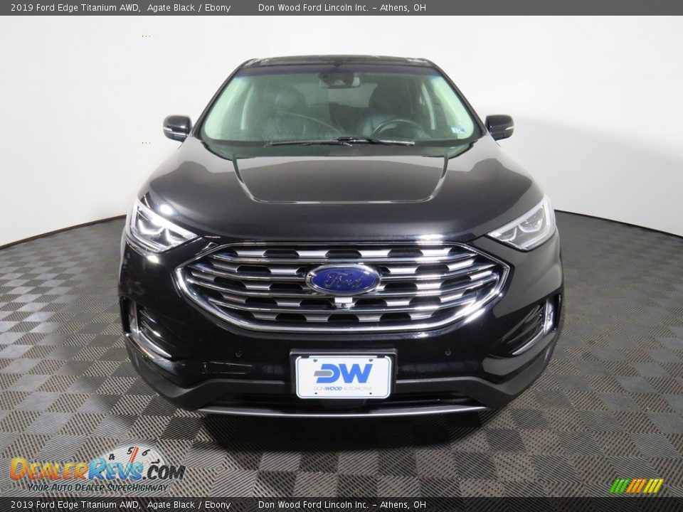 2019 Ford Edge Titanium AWD Agate Black / Ebony Photo #4