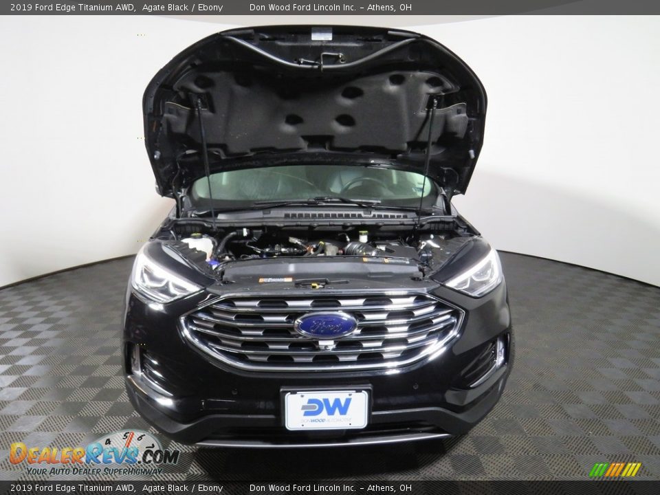 2019 Ford Edge Titanium AWD Agate Black / Ebony Photo #5