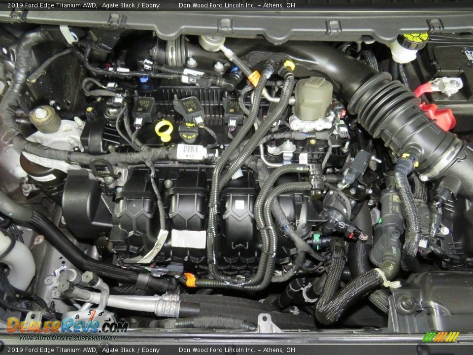 2019 Ford Edge Titanium AWD Agate Black / Ebony Photo #6