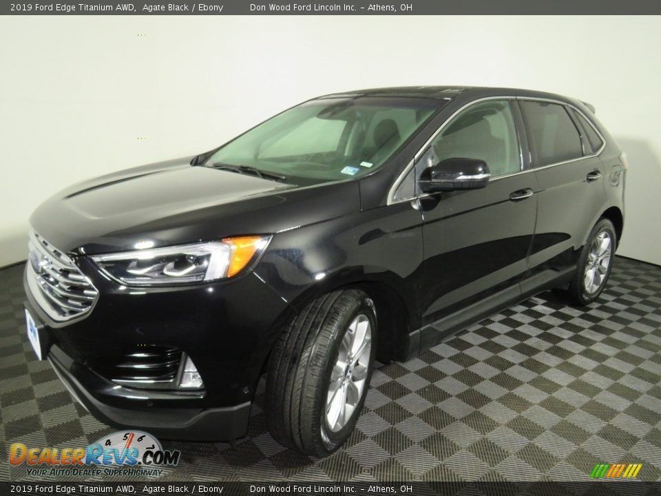 2019 Ford Edge Titanium AWD Agate Black / Ebony Photo #7