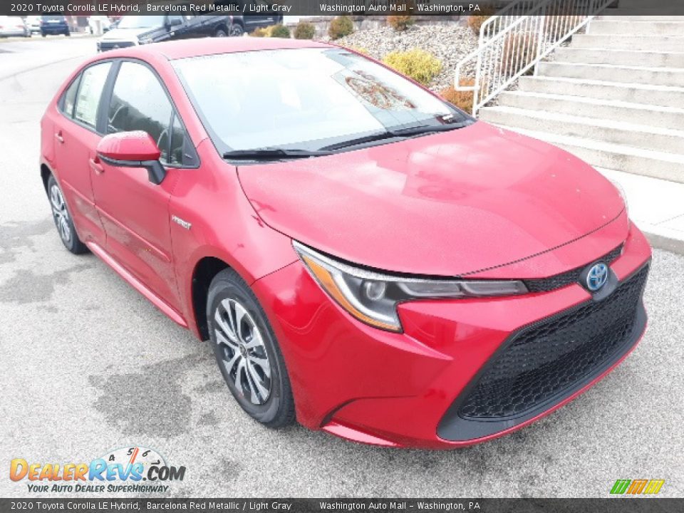 2020 Toyota Corolla LE Hybrid Barcelona Red Metallic / Light Gray Photo #1