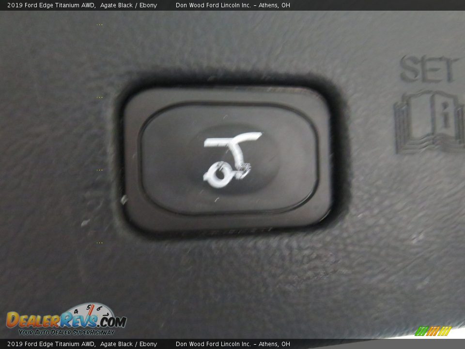 2019 Ford Edge Titanium AWD Agate Black / Ebony Photo #14