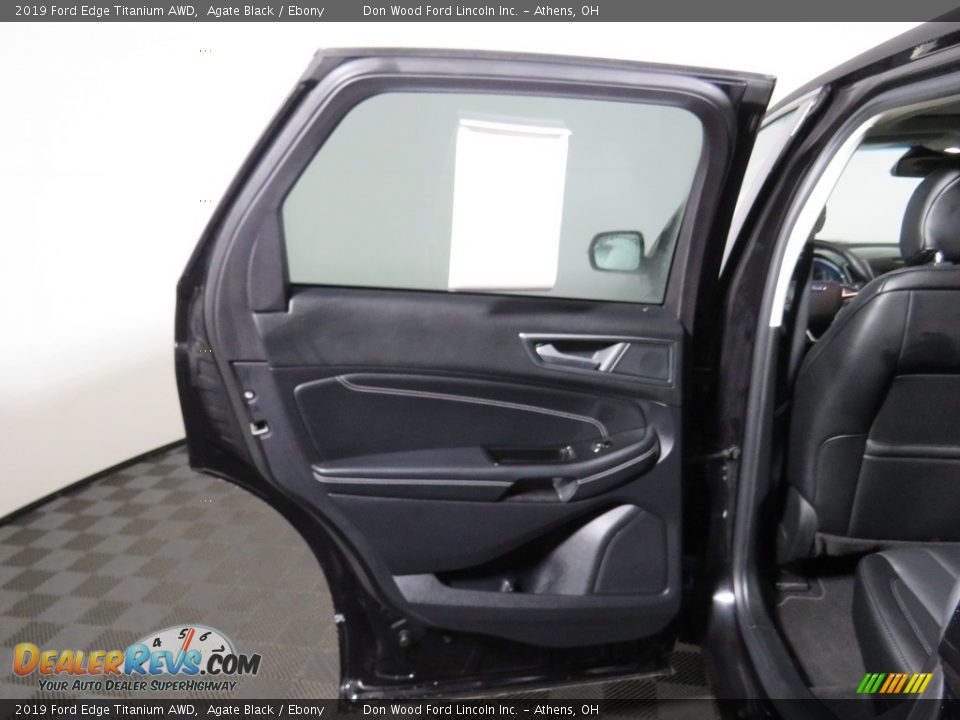 2019 Ford Edge Titanium AWD Agate Black / Ebony Photo #21