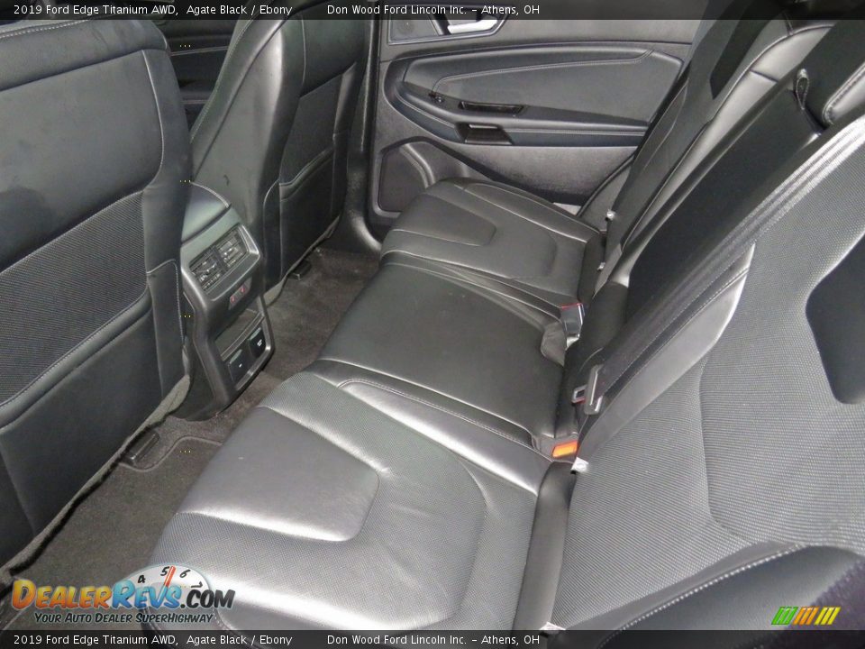 2019 Ford Edge Titanium AWD Agate Black / Ebony Photo #22