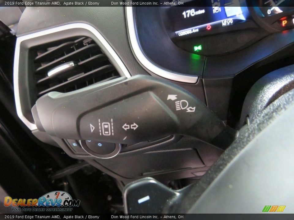 2019 Ford Edge Titanium AWD Agate Black / Ebony Photo #30
