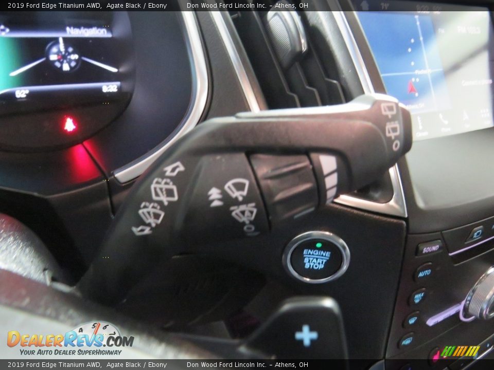 2019 Ford Edge Titanium AWD Agate Black / Ebony Photo #31