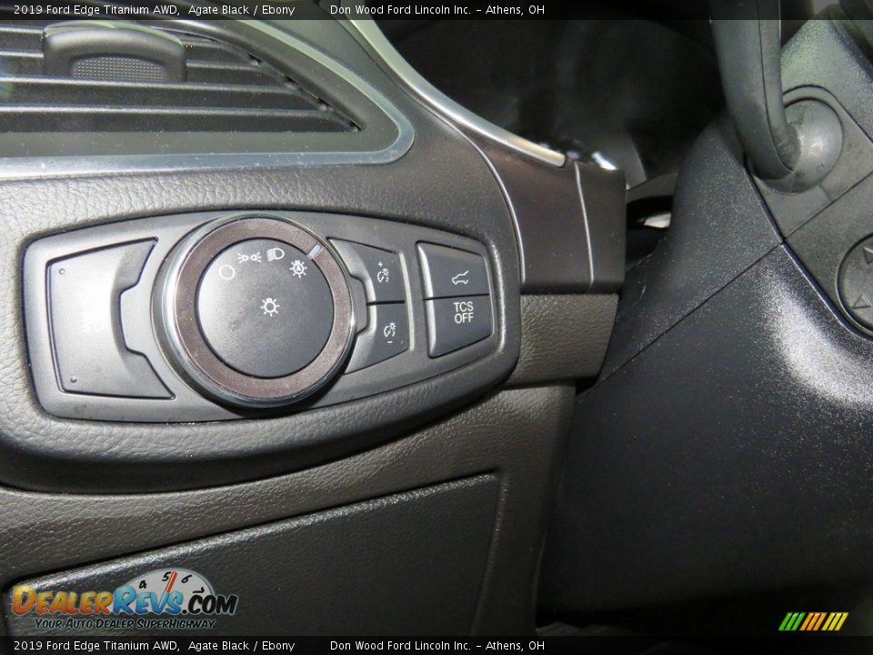 2019 Ford Edge Titanium AWD Agate Black / Ebony Photo #33