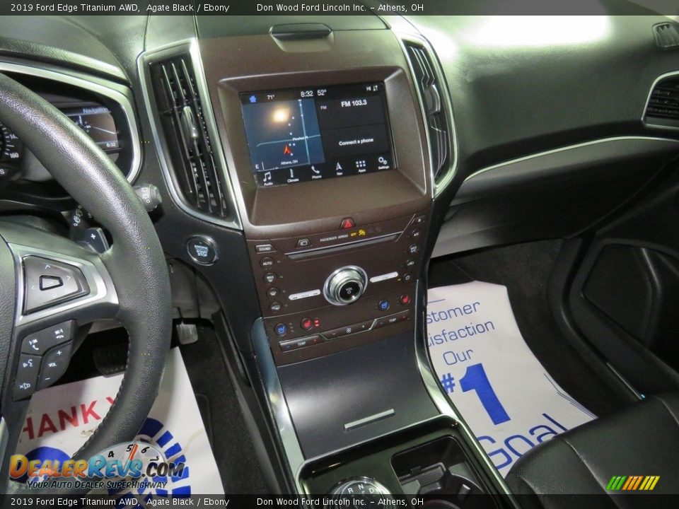 2019 Ford Edge Titanium AWD Agate Black / Ebony Photo #35