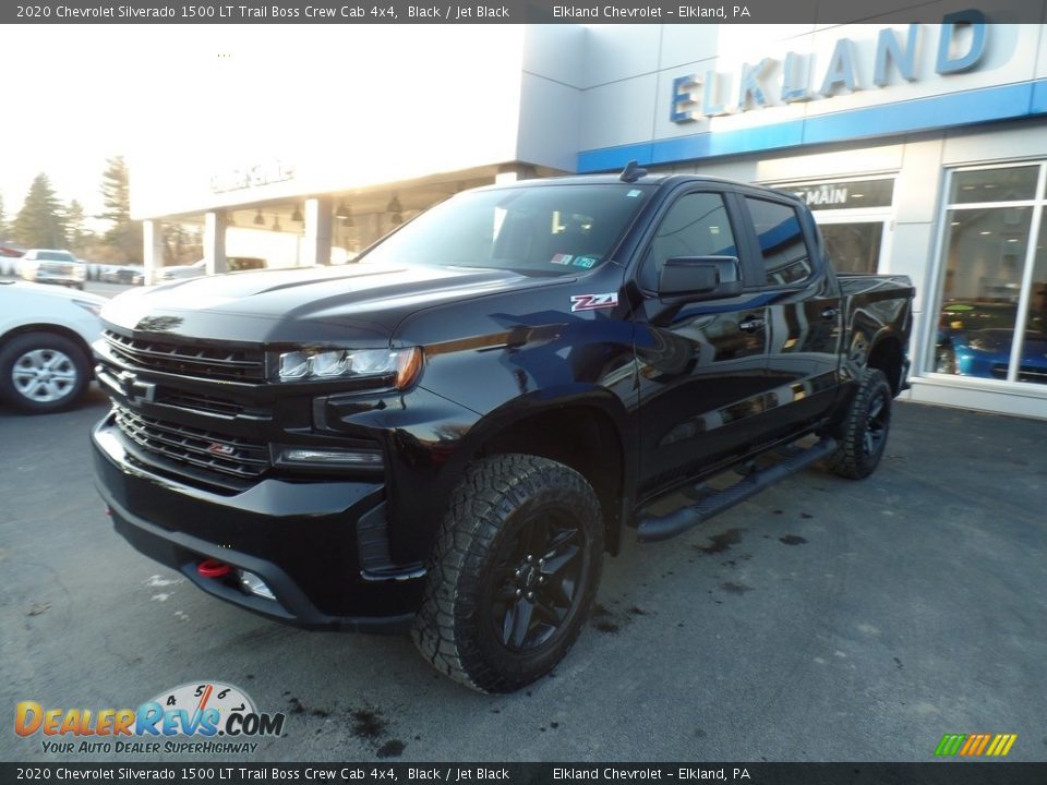 2020 Chevrolet Silverado 1500 LT Trail Boss Crew Cab 4x4 Black / Jet Black Photo #2
