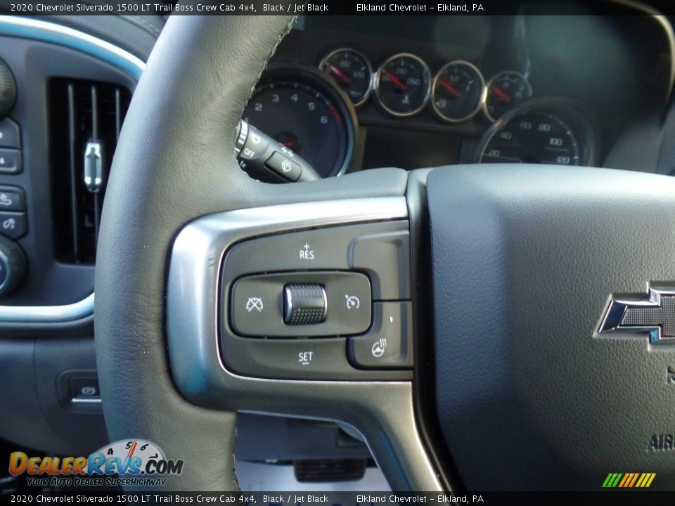 2020 Chevrolet Silverado 1500 LT Trail Boss Crew Cab 4x4 Black / Jet Black Photo #23