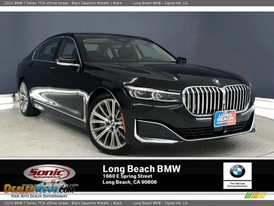 2020 BMW 7 Series 750i xDrive Sedan Black Sapphire Metallic / Black Photo #1