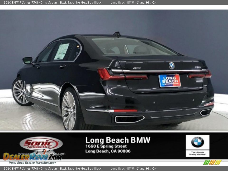 2020 BMW 7 Series 750i xDrive Sedan Black Sapphire Metallic / Black Photo #2
