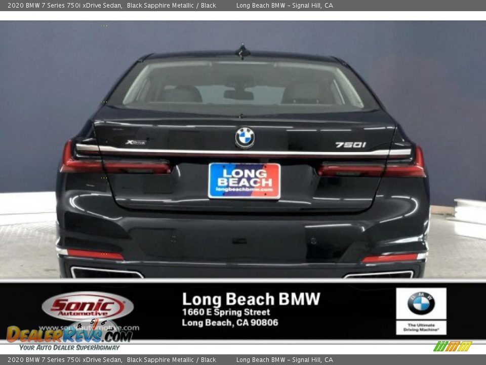 2020 BMW 7 Series 750i xDrive Sedan Black Sapphire Metallic / Black Photo #3
