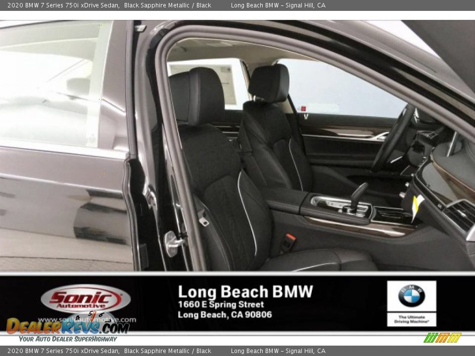 2020 BMW 7 Series 750i xDrive Sedan Black Sapphire Metallic / Black Photo #7