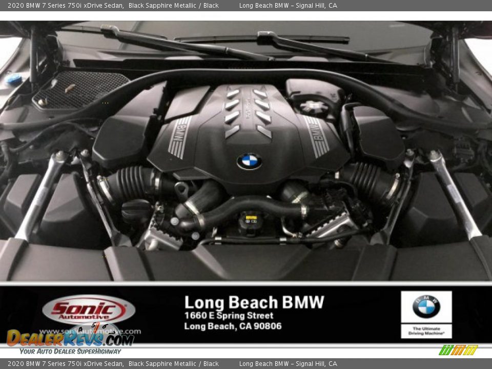 2020 BMW 7 Series 750i xDrive Sedan Black Sapphire Metallic / Black Photo #8