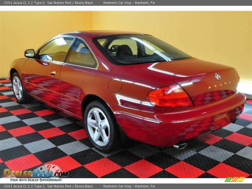 2001 Acura CL 3.2 Type S San Marino Red / Ebony Black Photo #4