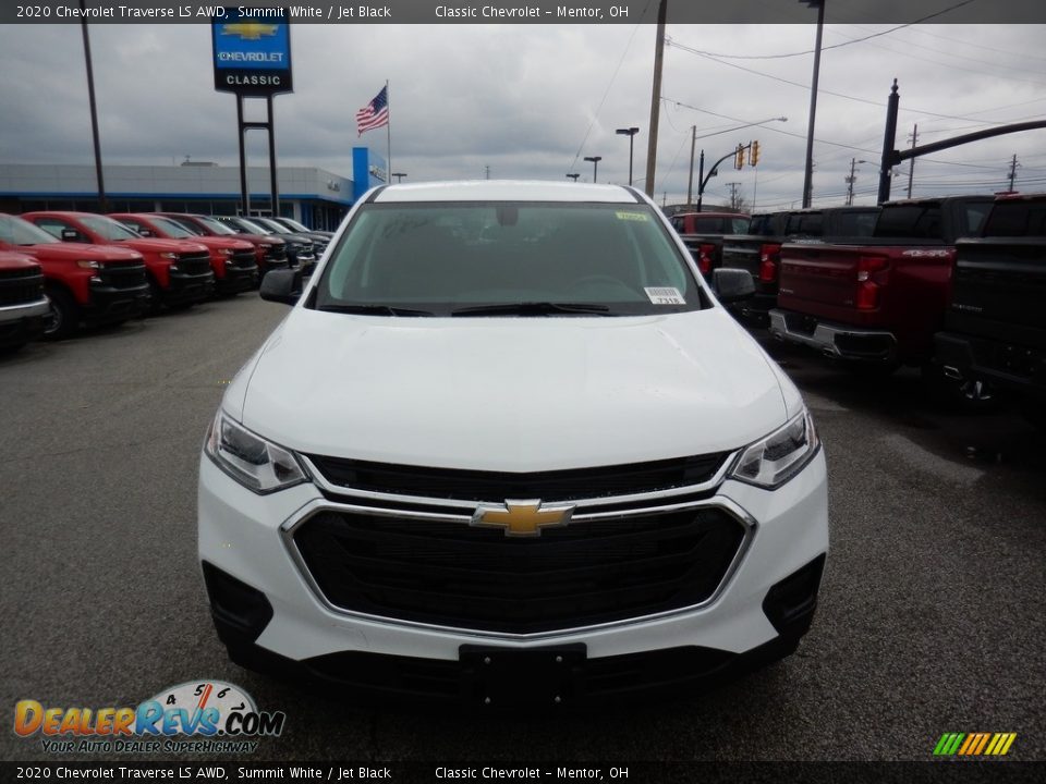 2020 Chevrolet Traverse LS AWD Summit White / Jet Black Photo #2