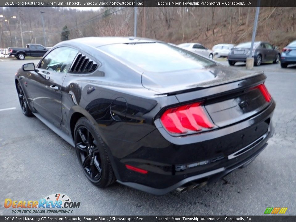 2018 Ford Mustang GT Premium Fastback Shadow Black / Showstopper Red Photo #4