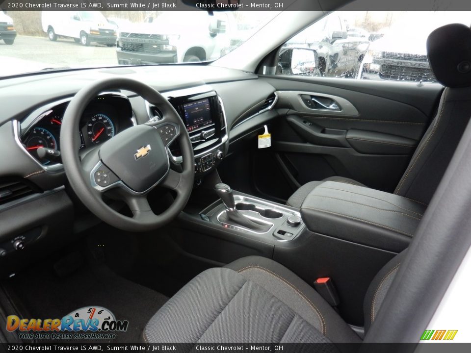 2020 Chevrolet Traverse LS AWD Summit White / Jet Black Photo #6