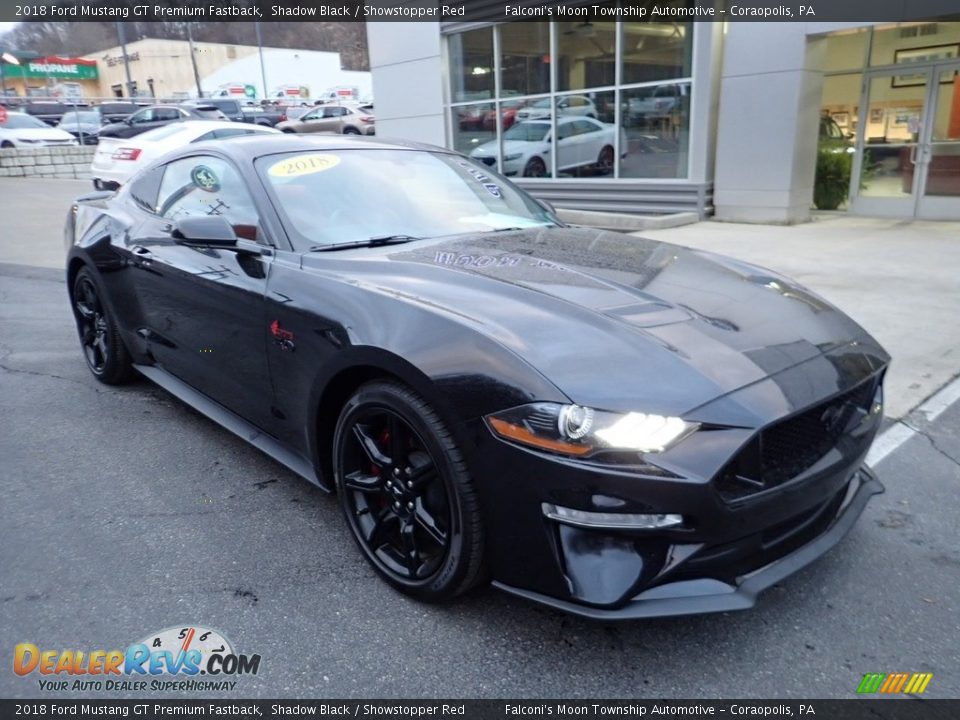 Shadow Black 2018 Ford Mustang GT Premium Fastback Photo #8