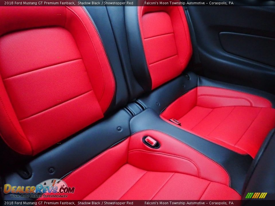 Rear Seat of 2018 Ford Mustang GT Premium Fastback Photo #13