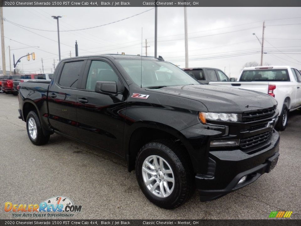 2020 Chevrolet Silverado 1500 RST Crew Cab 4x4 Black / Jet Black Photo #3