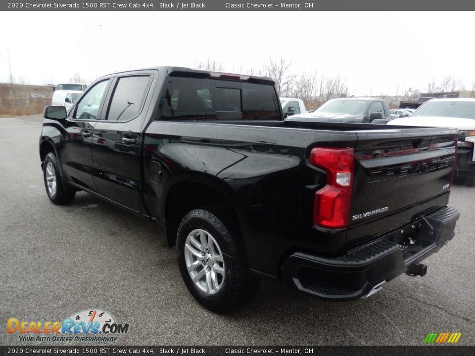 2020 Chevrolet Silverado 1500 RST Crew Cab 4x4 Black / Jet Black Photo #5