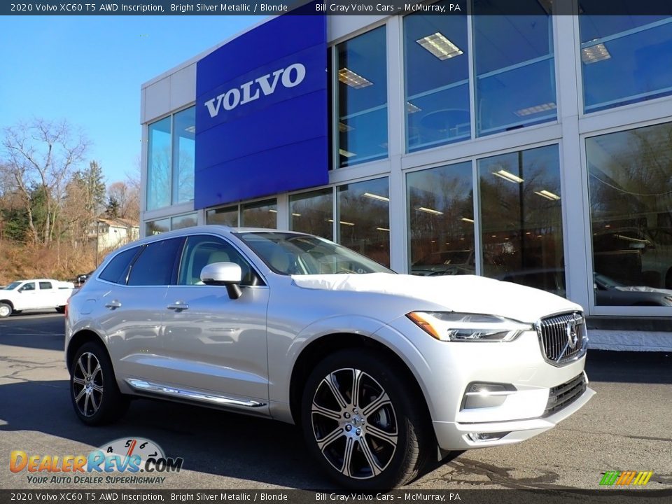 2020 Volvo XC60 T5 AWD Inscription Bright Silver Metallic / Blonde Photo #1