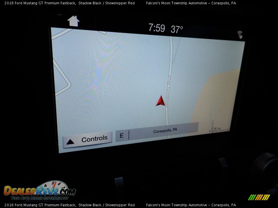 2018 Ford Mustang GT Premium Fastback Shadow Black / Showstopper Red Photo #21