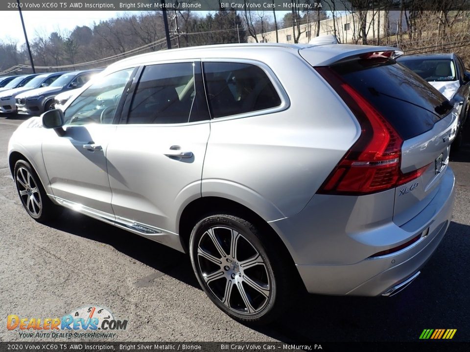 2020 Volvo XC60 T5 AWD Inscription Bright Silver Metallic / Blonde Photo #4