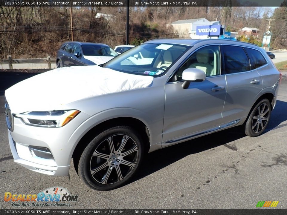 2020 Volvo XC60 T5 AWD Inscription Bright Silver Metallic / Blonde Photo #5