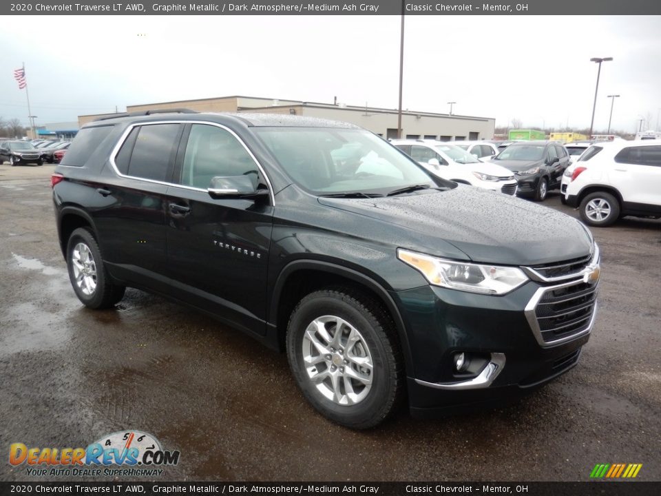 Graphite Metallic 2020 Chevrolet Traverse LT AWD Photo #3