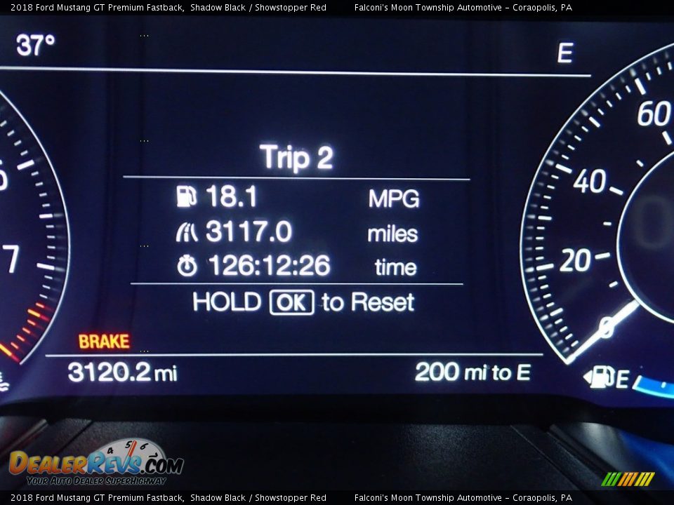 2018 Ford Mustang GT Premium Fastback Shadow Black / Showstopper Red Photo #24