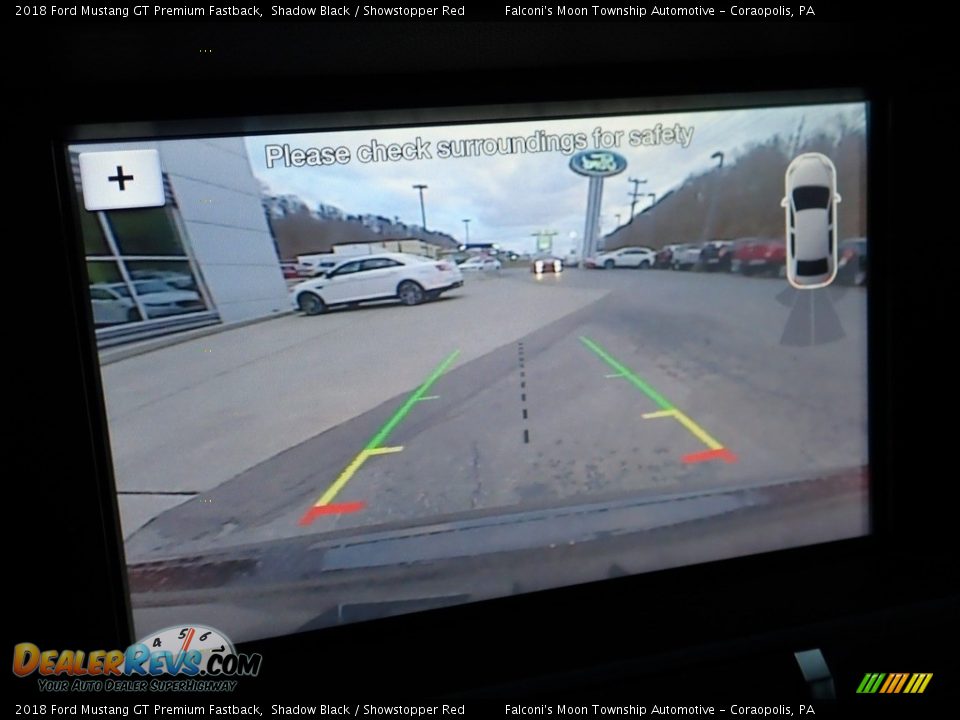 2018 Ford Mustang GT Premium Fastback Shadow Black / Showstopper Red Photo #25