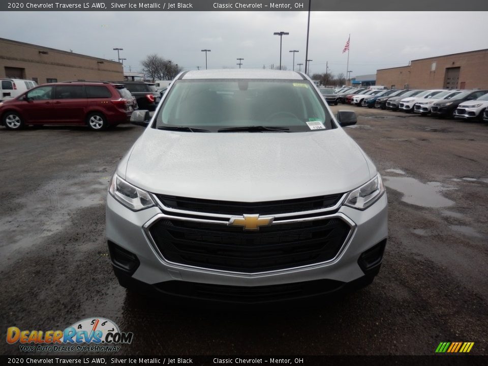 2020 Chevrolet Traverse LS AWD Silver Ice Metallic / Jet Black Photo #2