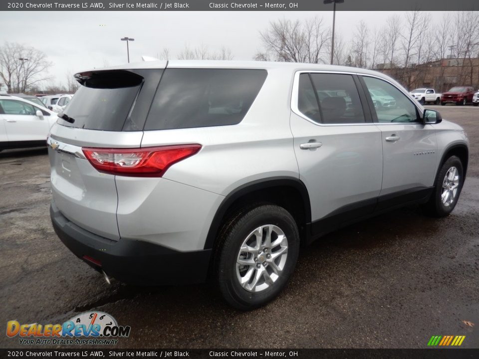 2020 Chevrolet Traverse LS AWD Silver Ice Metallic / Jet Black Photo #4