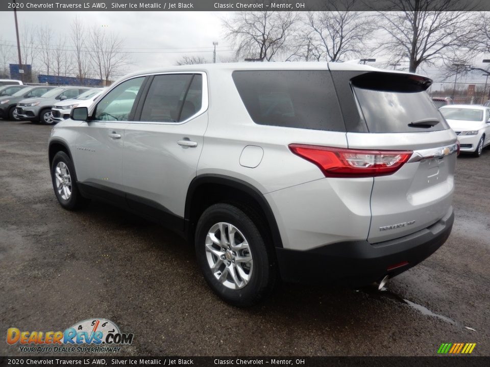 2020 Chevrolet Traverse LS AWD Silver Ice Metallic / Jet Black Photo #5