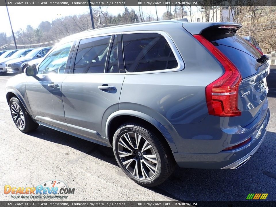 2020 Volvo XC90 T5 AWD Momentum Thunder Gray Metallic / Charcoal Photo #4