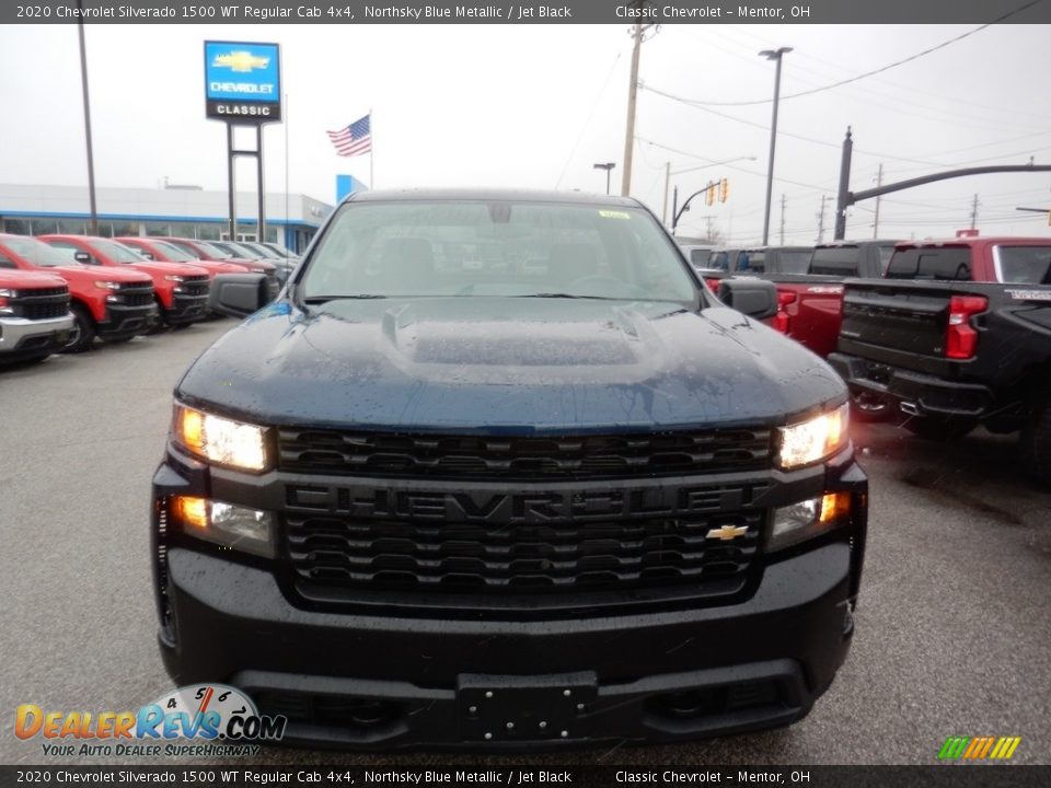 2020 Chevrolet Silverado 1500 WT Regular Cab 4x4 Northsky Blue Metallic / Jet Black Photo #2