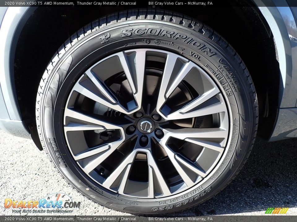 2020 Volvo XC90 T5 AWD Momentum Thunder Gray Metallic / Charcoal Photo #6