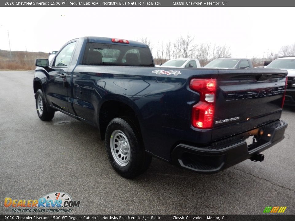 2020 Chevrolet Silverado 1500 WT Regular Cab 4x4 Northsky Blue Metallic / Jet Black Photo #5