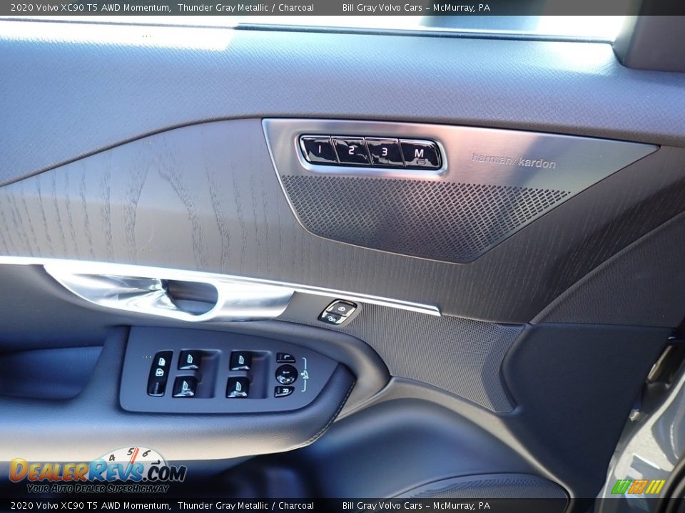 2020 Volvo XC90 T5 AWD Momentum Thunder Gray Metallic / Charcoal Photo #10