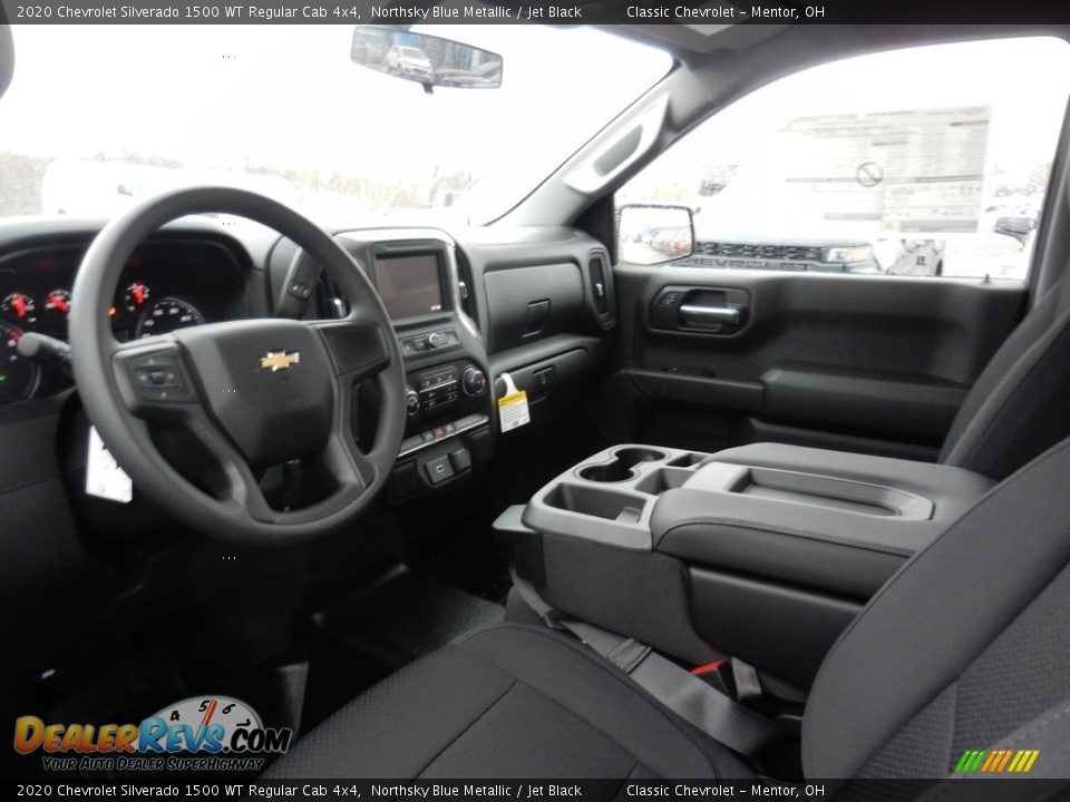 2020 Chevrolet Silverado 1500 WT Regular Cab 4x4 Northsky Blue Metallic / Jet Black Photo #7