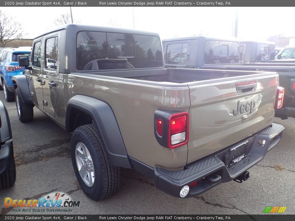 2020 Jeep Gladiator Sport 4x4 Gator / Black Photo #3