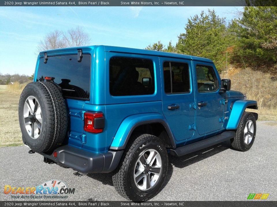 2020 Jeep Wrangler Unlimited Sahara 4x4 Bikini Pearl / Black Photo #6