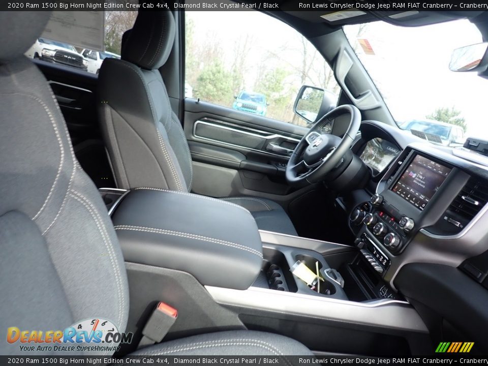 2020 Ram 1500 Big Horn Night Edition Crew Cab 4x4 Diamond Black Crystal Pearl / Black Photo #10