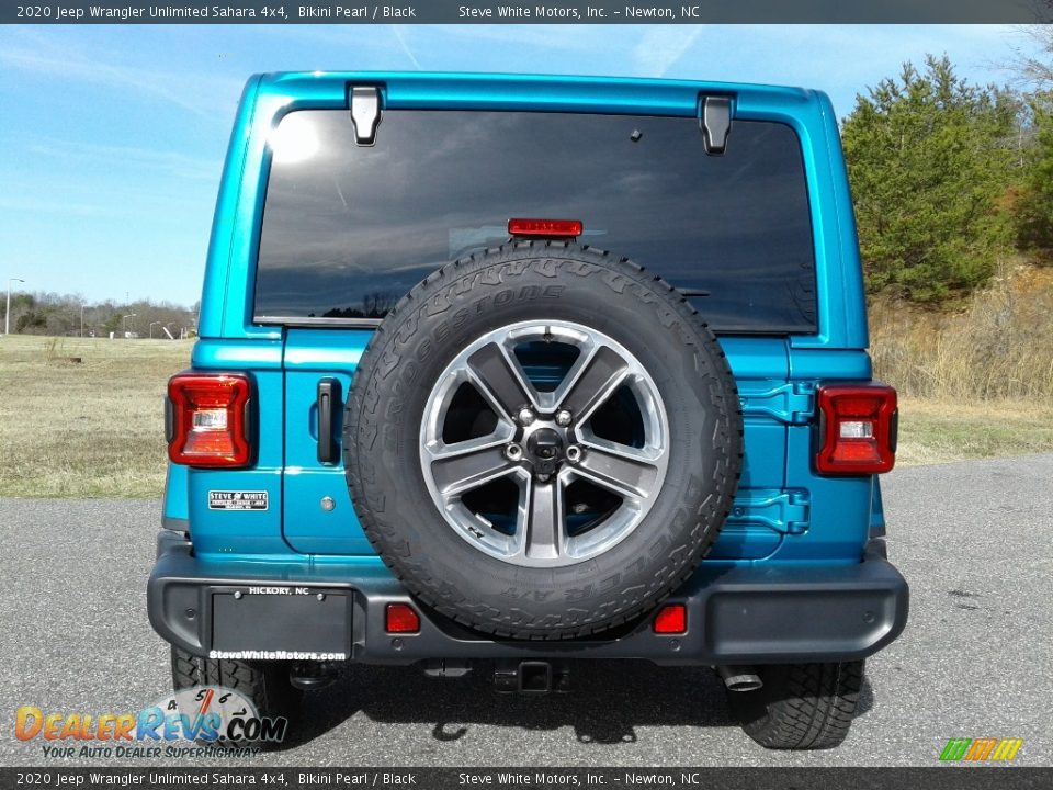 2020 Jeep Wrangler Unlimited Sahara 4x4 Bikini Pearl / Black Photo #7