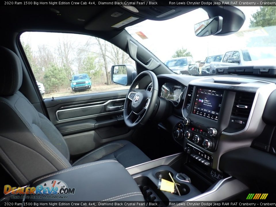 2020 Ram 1500 Big Horn Night Edition Crew Cab 4x4 Diamond Black Crystal Pearl / Black Photo #11