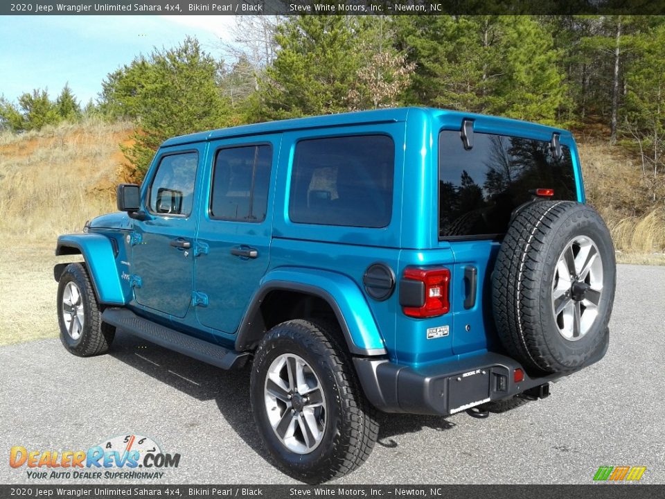 2020 Jeep Wrangler Unlimited Sahara 4x4 Bikini Pearl / Black Photo #8