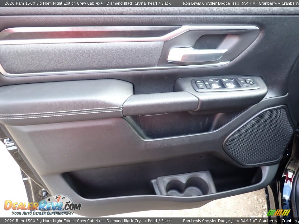 2020 Ram 1500 Big Horn Night Edition Crew Cab 4x4 Diamond Black Crystal Pearl / Black Photo #14
